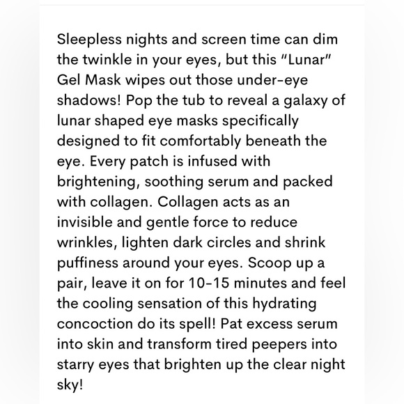 Sunny Skin Collagen Gel Eye Masks - Picture 4 of 4